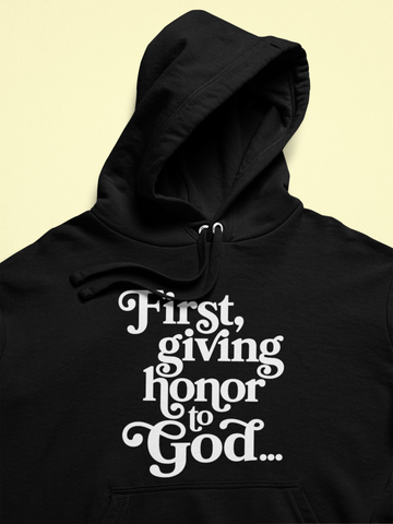 FIRST GIVING HONOR HOODIE